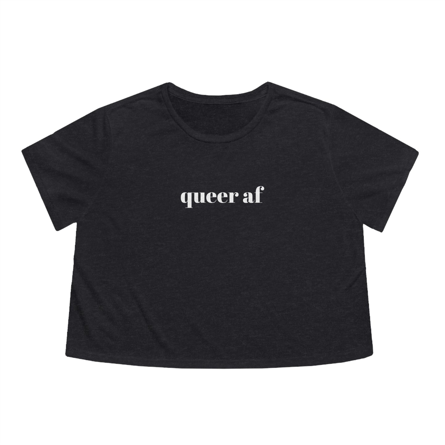 Queer AF Flowy Cropped Tee