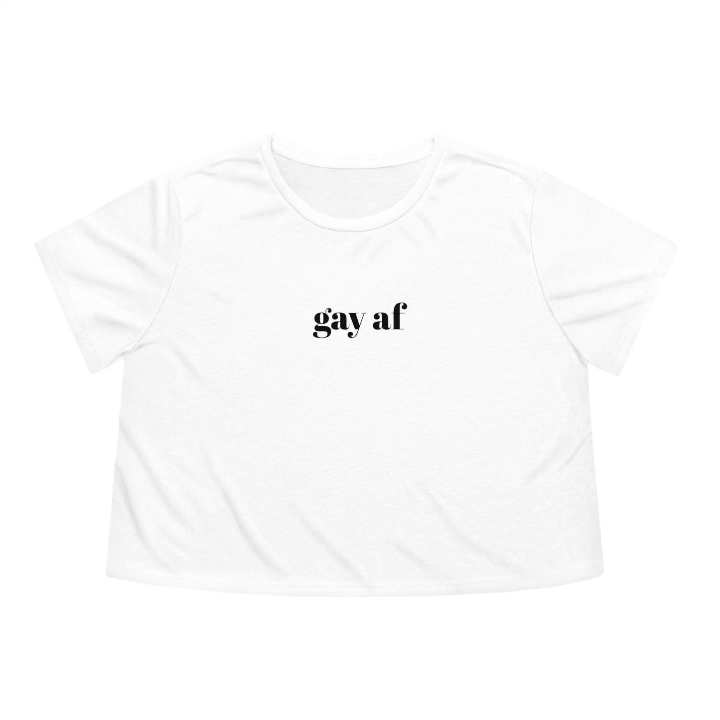 Gay AF Flowy Cropped Tee