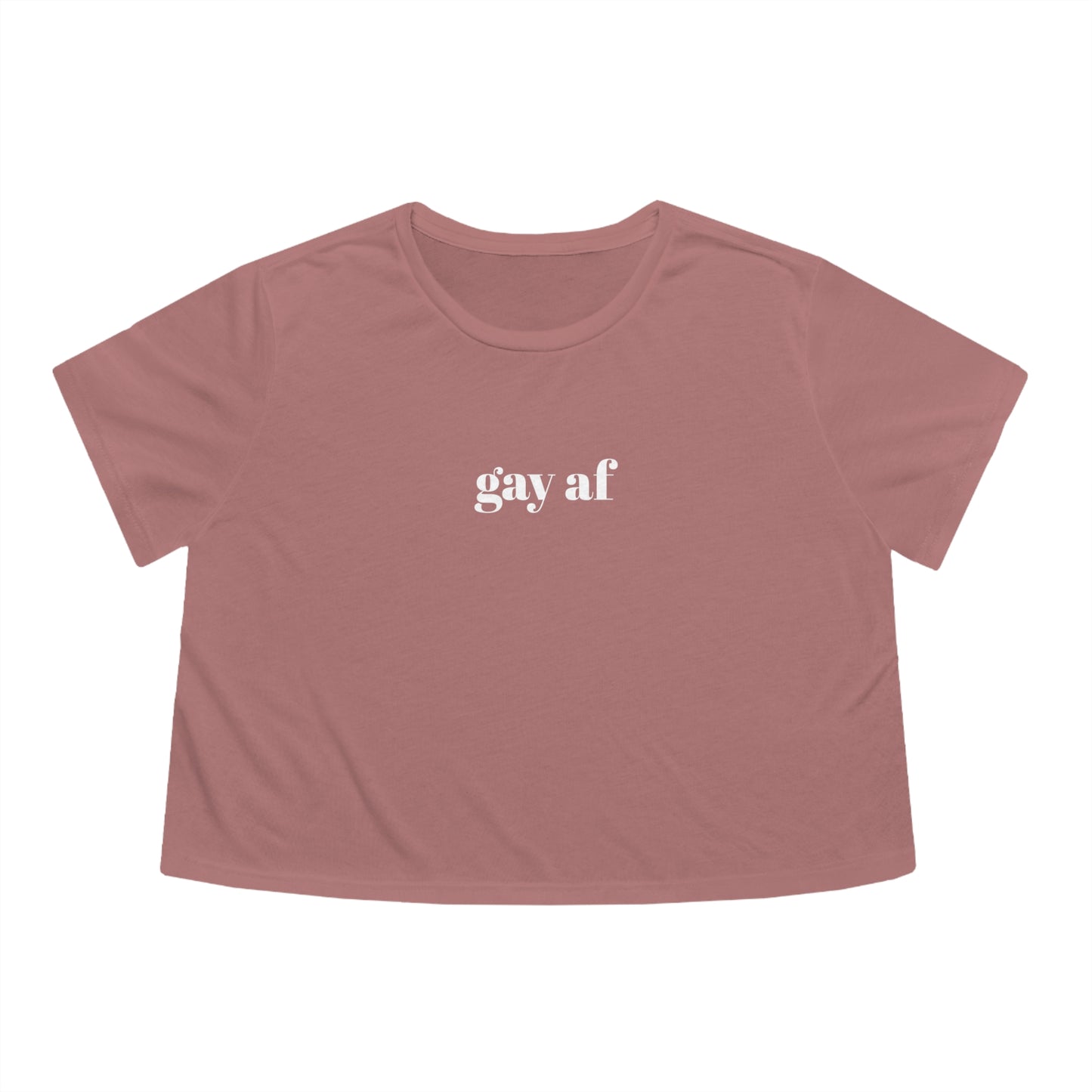Gay AF Flowy Cropped Tee