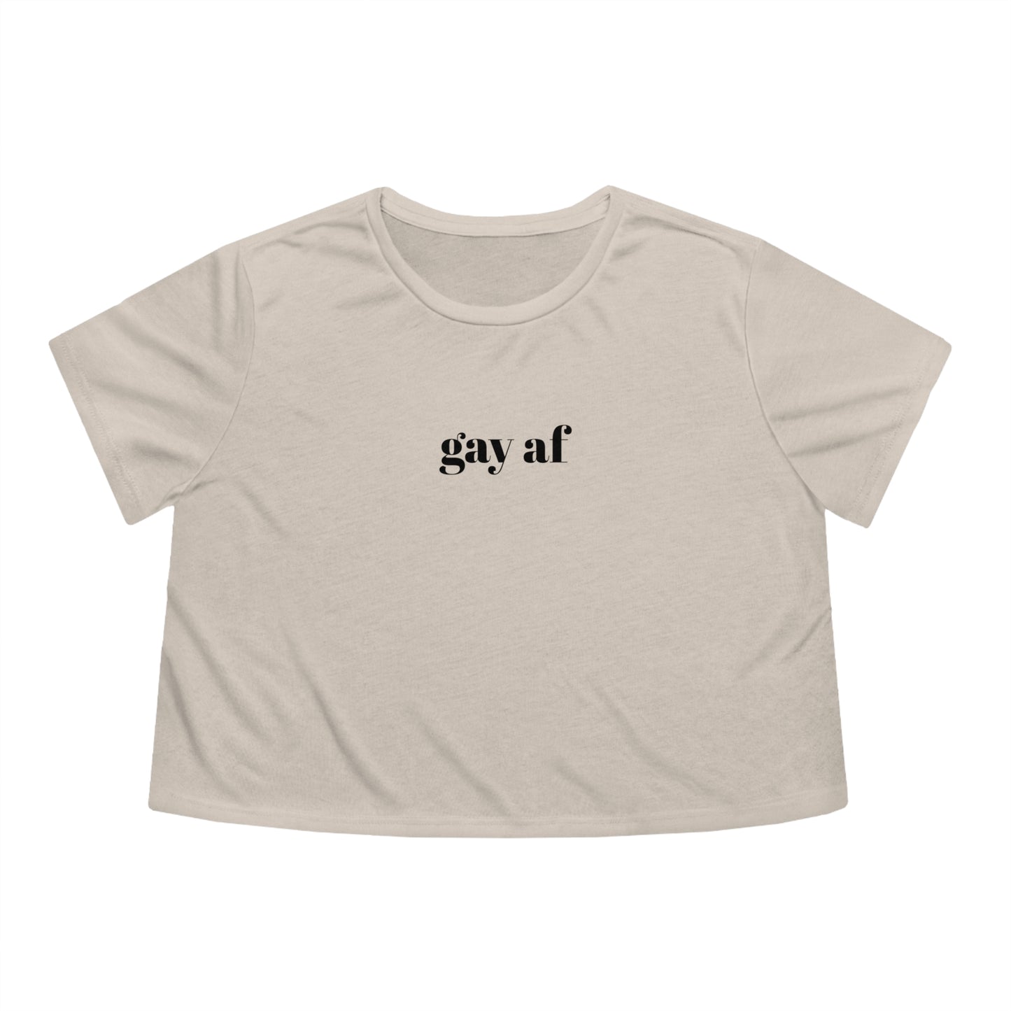 Gay AF Flowy Cropped Tee