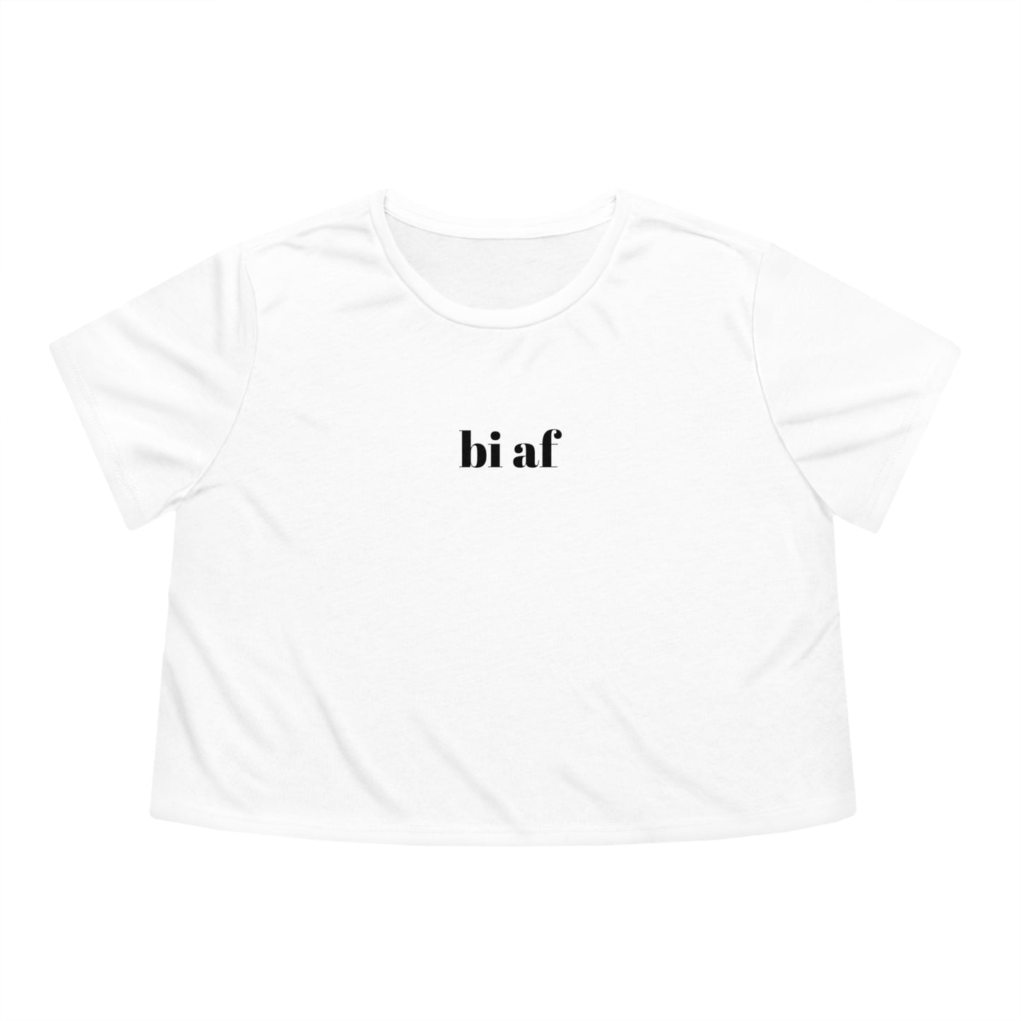 Bi AF Flowy Cropped Tee