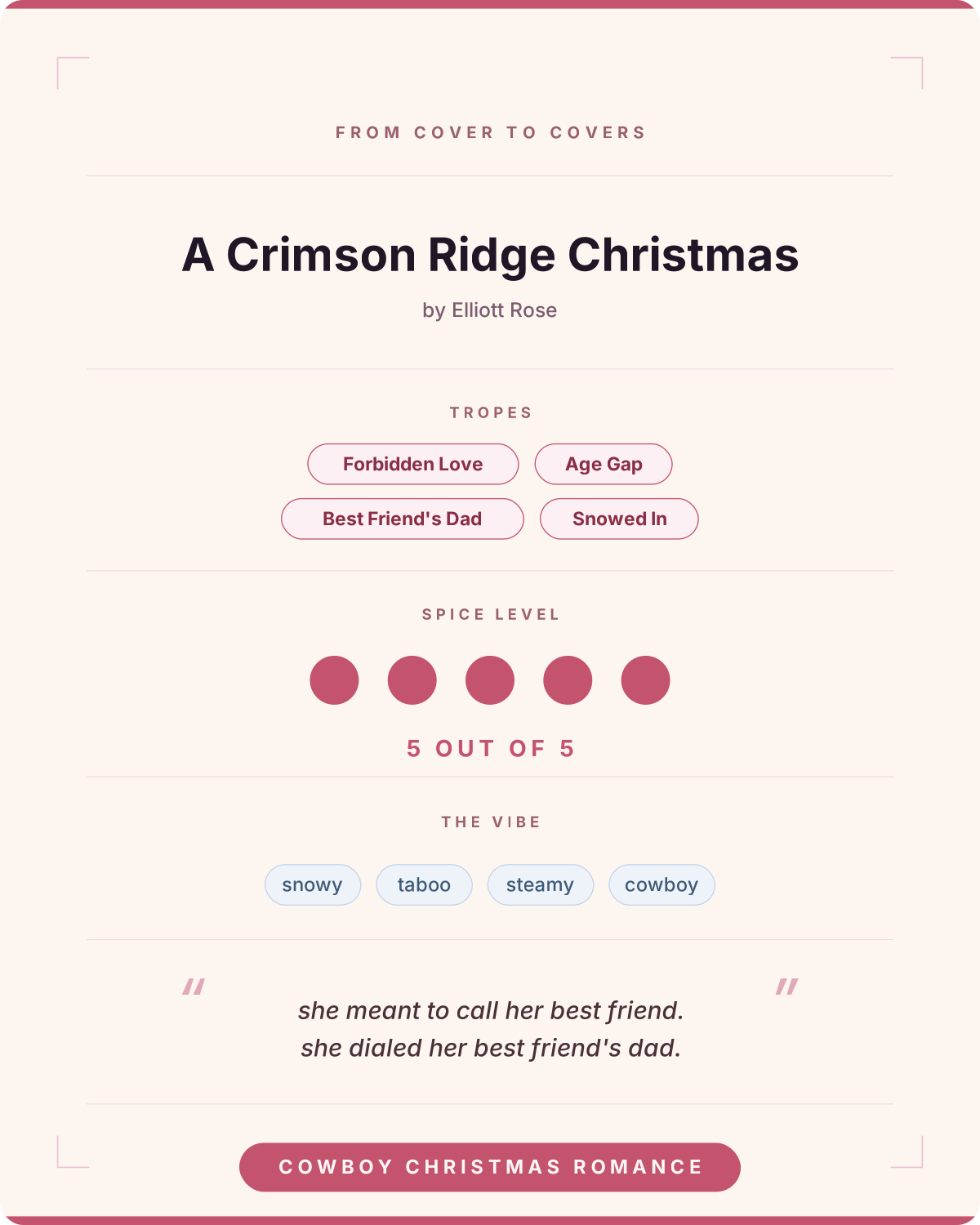 A Crimson Ridge Christmas (Deluxe Limited Edition)