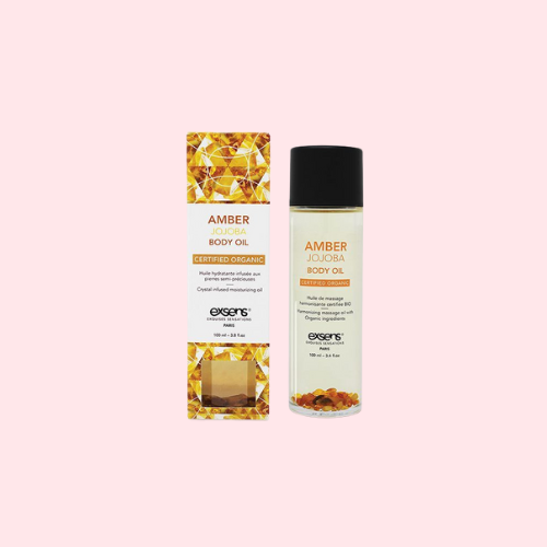 Organic Crystal Body Oil - Amber Jojoba