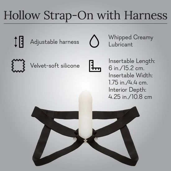 Hollow Strap-On with Harness