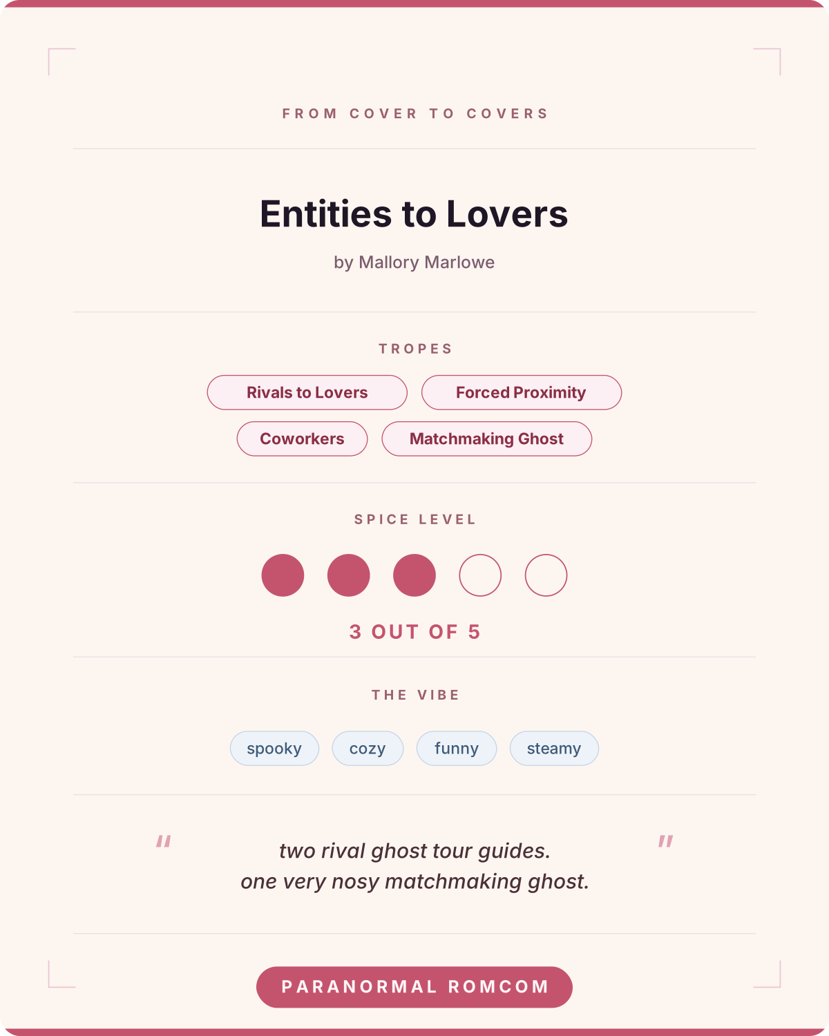 Entities to Lovers
