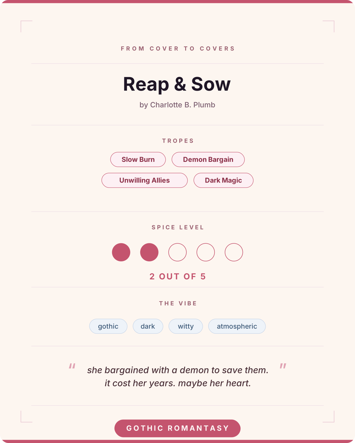 Reap & Sow (Deluxe Hardcover)