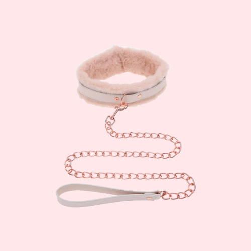 Peaches 'n CreaMe Fur Collar & Leash