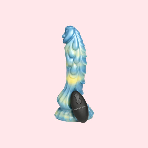 Sea Stallion Vibrating Silicone Dildo with Remote