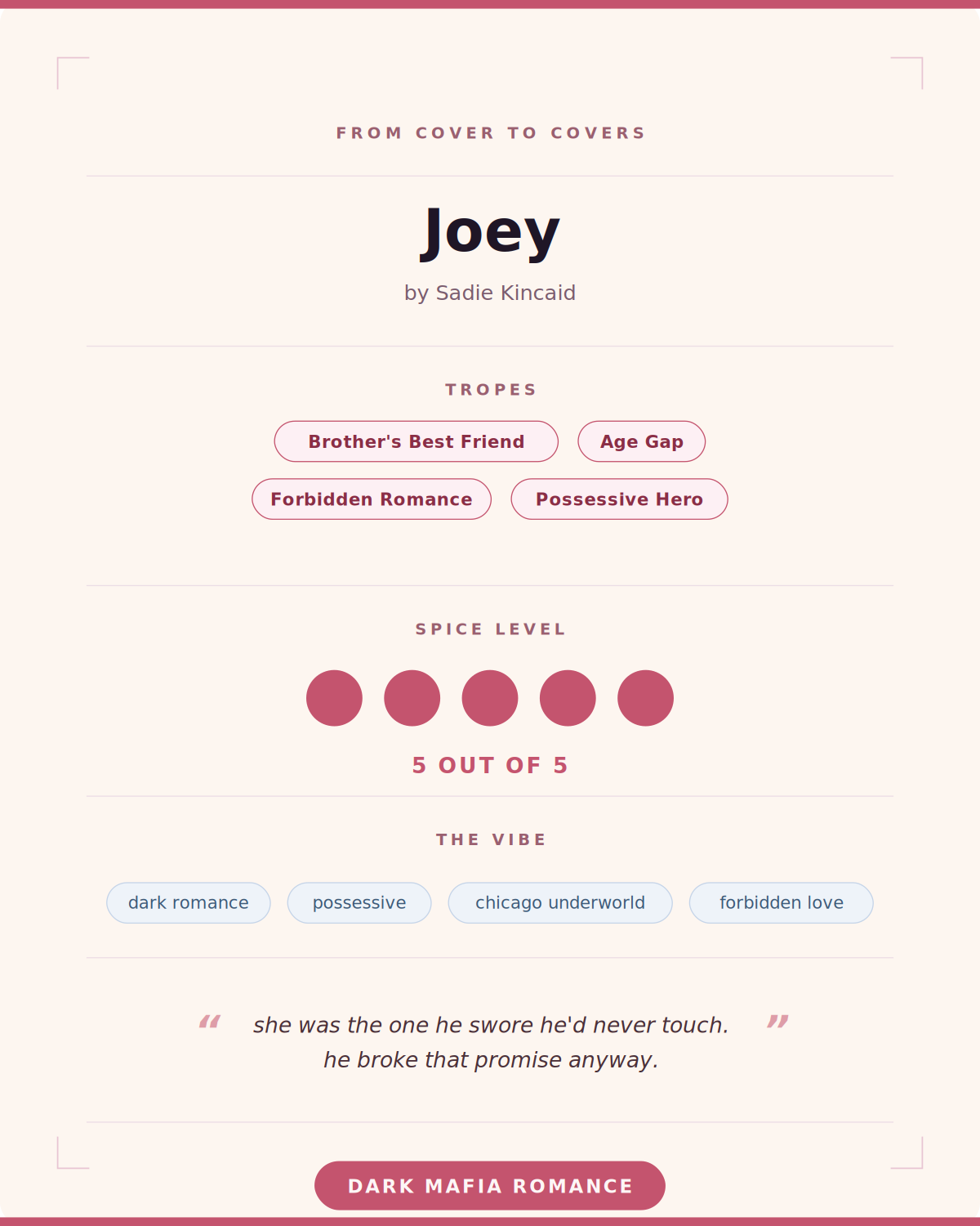 Joey (Chicago Ruthless #2)